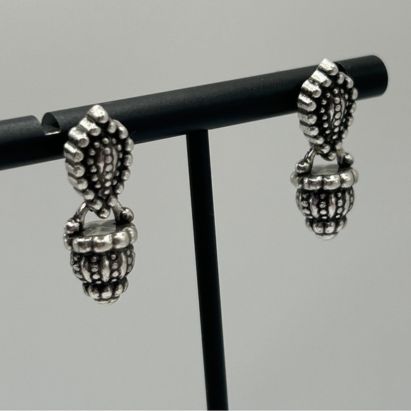 Brighton Vintage Silver Post Earrings - Picture 1 of 7